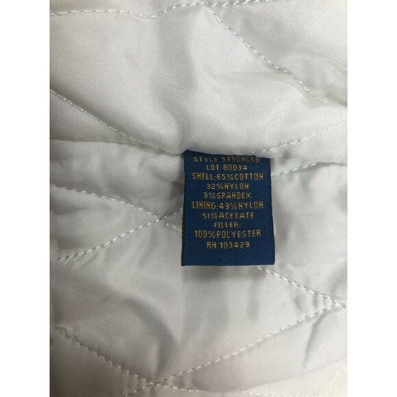 Millard Fillmore white asymmetrical belted jkt M - Picture 8 of 8